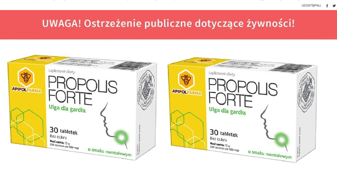 GIS wycofuje z aptek tabletki z propolisem | miody-odmianowe.pl